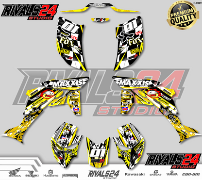 Honda TRX 450R 450ER graphics kit 2004 2005 2006 to 2014 decals