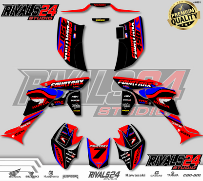 Honda TRX 450R 450ER graphics kit 2004 2005 2006 to 2014 decals