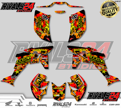 Honda TRX 450R 450ER graphics kit 2004 2005 2006 to 2014 decals