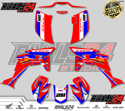 Honda TRX 450R 450ER graphics kit 2004 2005 2006 to 2014 decals