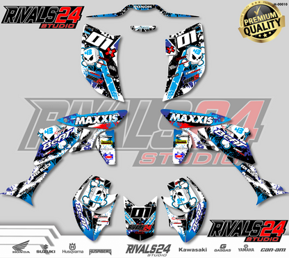 Honda TRX 450R 450ER graphics kit 2004 2005 2006 to 2014 decals