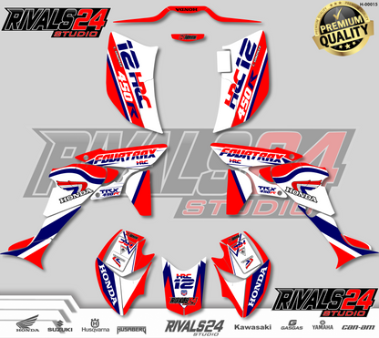 Honda TRX 450R 450ER graphics kit 2004 2005 2006 to 2014 decals