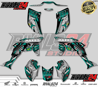 Honda TRX 450R 450ER graphics kit 2004 2005 2006 to 2014 decals