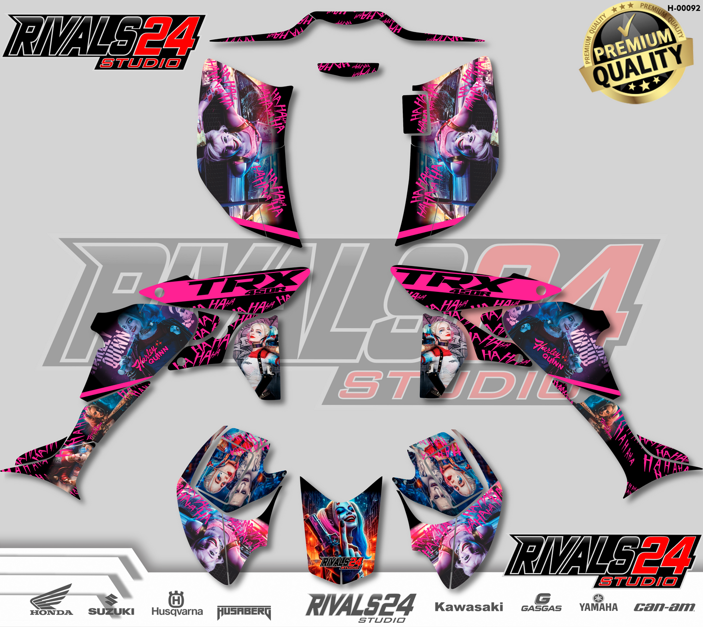 Honda TRX 450R 450ER graphics kit 2004 2005 2006 to 2014 decals