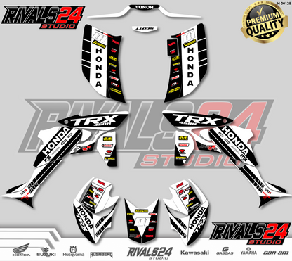 Honda TRX 450R 450ER graphics kit 2004 2005 2006 to 2014 decals