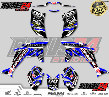 Honda TRX 450R 450ER graphics kit 2004 2005 2006 to 2014 decals