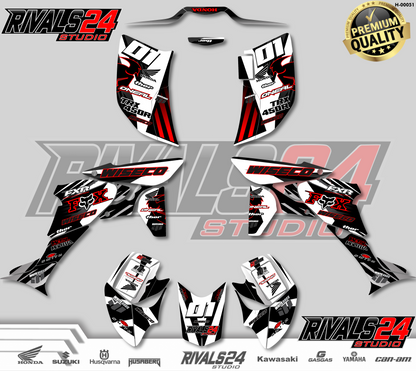 Honda TRX 450R 450ER graphics kit 2004 2005 2006 to 2014 decals