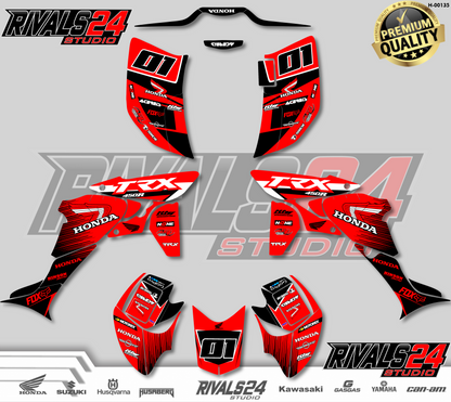 Honda TRX 450R 450ER graphics kit 2004 2005 2006 to 2014 decals