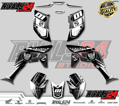 Honda TRX 450R 450ER graphics kit 2004 2005 2006 to 2014 decals