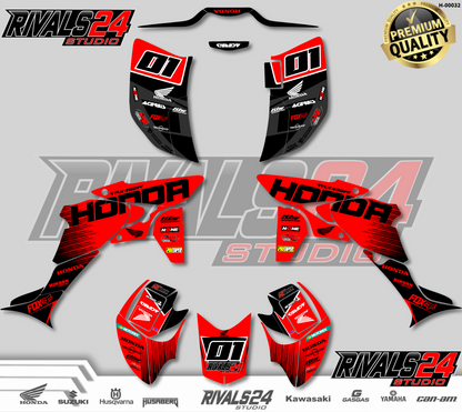Honda TRX 450R 450ER graphics kit 2004 2005 2006 to 2014 decals