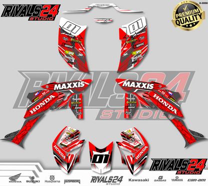 Honda TRX 450R 450ER graphics kit 2004 2005 2006 to 2014 decals