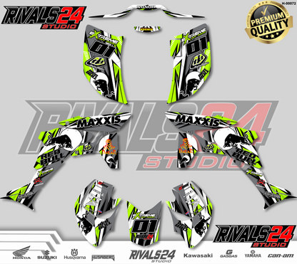 Honda TRX 450R 450ER graphics kit 2004 2005 2006 to 2014 decals
