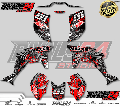 Honda TRX 450R 450ER graphics kit 2004 2005 2006 to 2014 decals