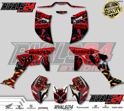 Honda TRX 450R 450ER graphics kit 2004 2005 2006 to 2014 decals