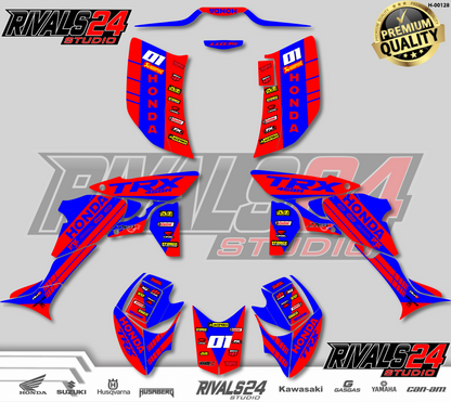 Honda TRX 450R 450ER graphics kit 2004 2005 2006 to 2014 decals