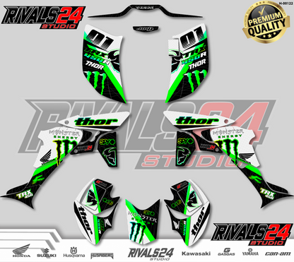 Honda TRX 450R 450ER graphics kit 2004 2005 2006 to 2014 decals