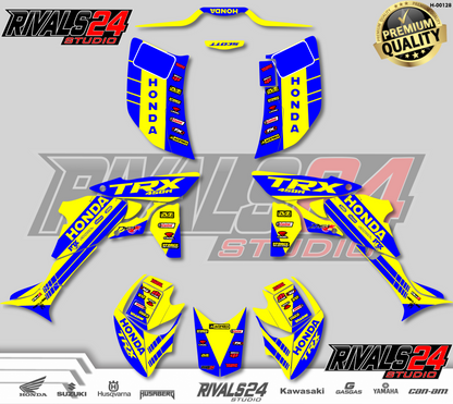 Honda TRX 450R 450ER graphics kit 2004 2005 2006 to 2014 decals