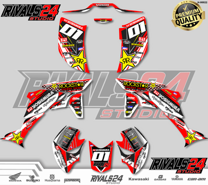 Honda TRX 450R 450ER graphics kit 2004 2005 2006 to 2014 decals