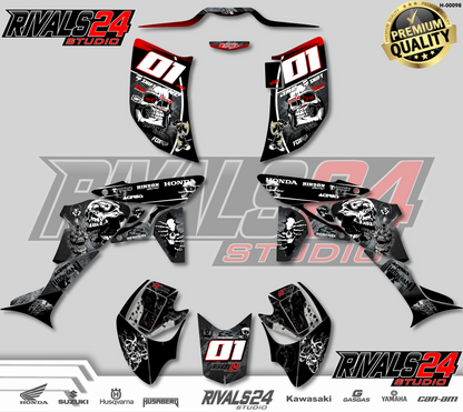 Honda TRX 450R 450ER graphics kit 2004 2005 2006 to 2014 decals