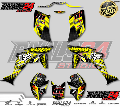 Honda TRX 450R 450ER graphics kit 2004 2005 2006 to 2014 decals