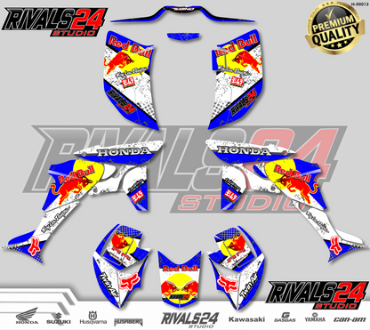 Honda TRX 450R 450ER graphics kit 2004 2005 2006 to 2014 decals