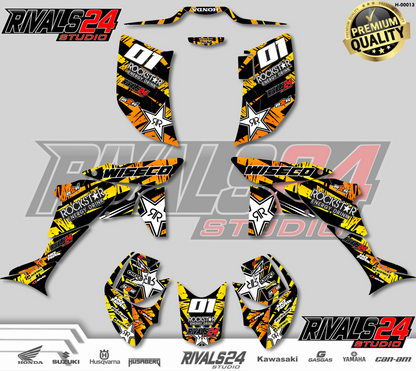 Honda TRX 450R 450ER graphics kit 2004 2005 2006 to 2014 decals