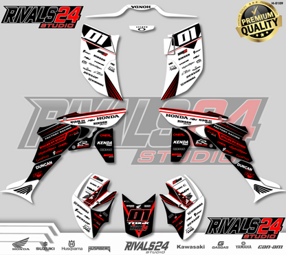 Honda TRX 450R 450ER graphics kit 2004 2005 2006 to 2014 decals