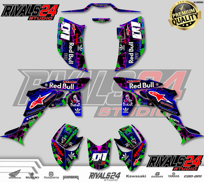Honda TRX 450R 450ER graphics kit 2004 2005 2006 to 2014 decals