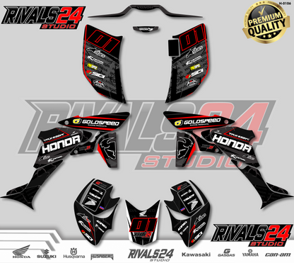 Honda TRX 450R 450ER graphics kit 2004 2005 2006 to 2014 decals