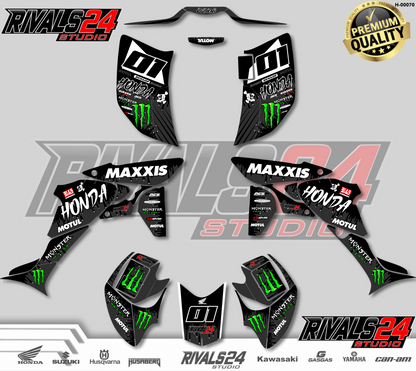 Honda TRX 450R 450ER graphics kit 2004 2005 2006 to 2014 decals
